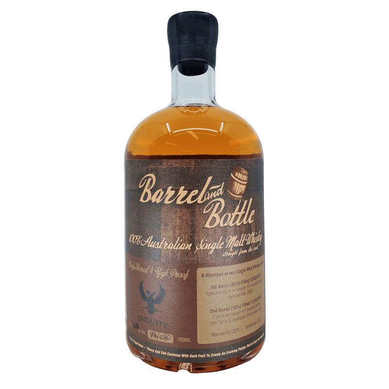 Barrel and Bottle 100% Australian Single Malt Whiskey - ForWhiskeyLovers.com
