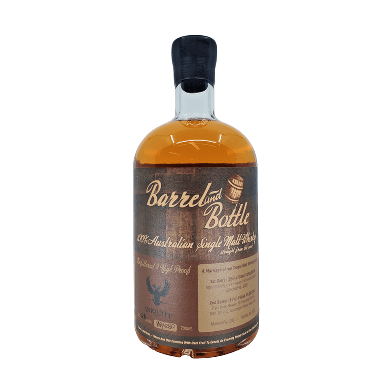 Barrel and Bottle 100% Australian Single Malt Whiskey - ForWhiskeyLovers.com