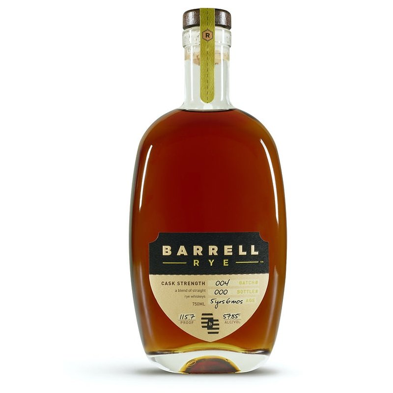 Barrell Rye 5 Year Old Batch #004 Cask Strength Rye Whiskey - ForWhiskeyLovers.com