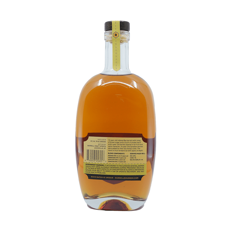 Barrell Rye 5 Year Old Batch #004 Cask Strength Rye Whiskey - ForWhiskeyLovers.com