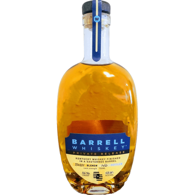 Barrell Whiskey Private Release Kentucky Whiskey Finished In A Sauternes Barrel - ForWhiskeyLovers.com