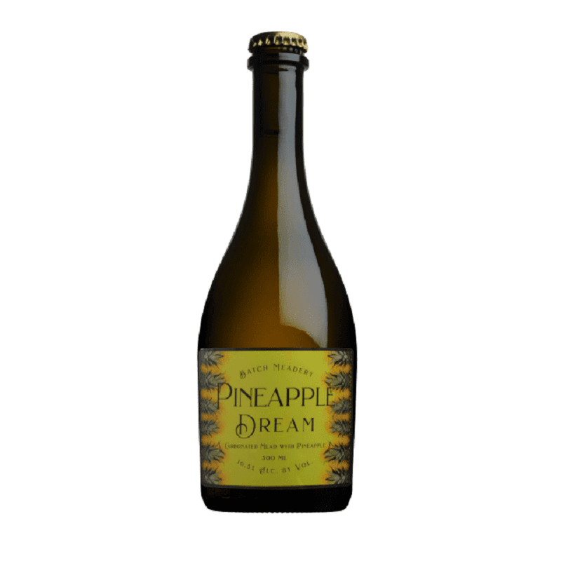 Batch Mead Pineapple Dream Semi-Sweet Mead 500ml - ForWhiskeyLovers.com