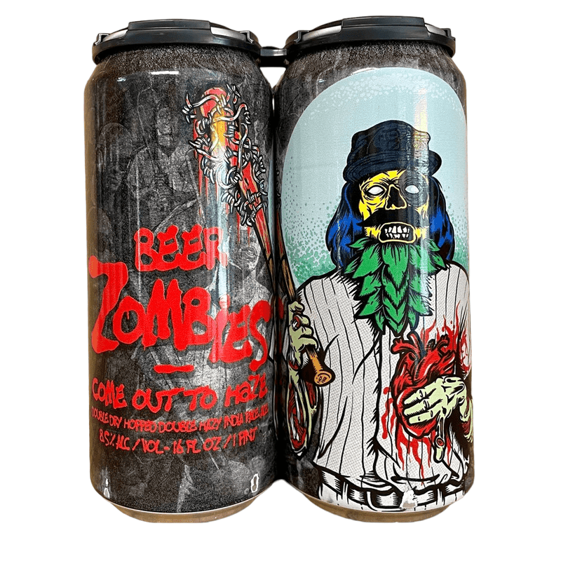 Beer Zombies Brewing Co. 'Come Out To Haze' DIPA Beer 4-Pack - ForWhiskeyLovers.com