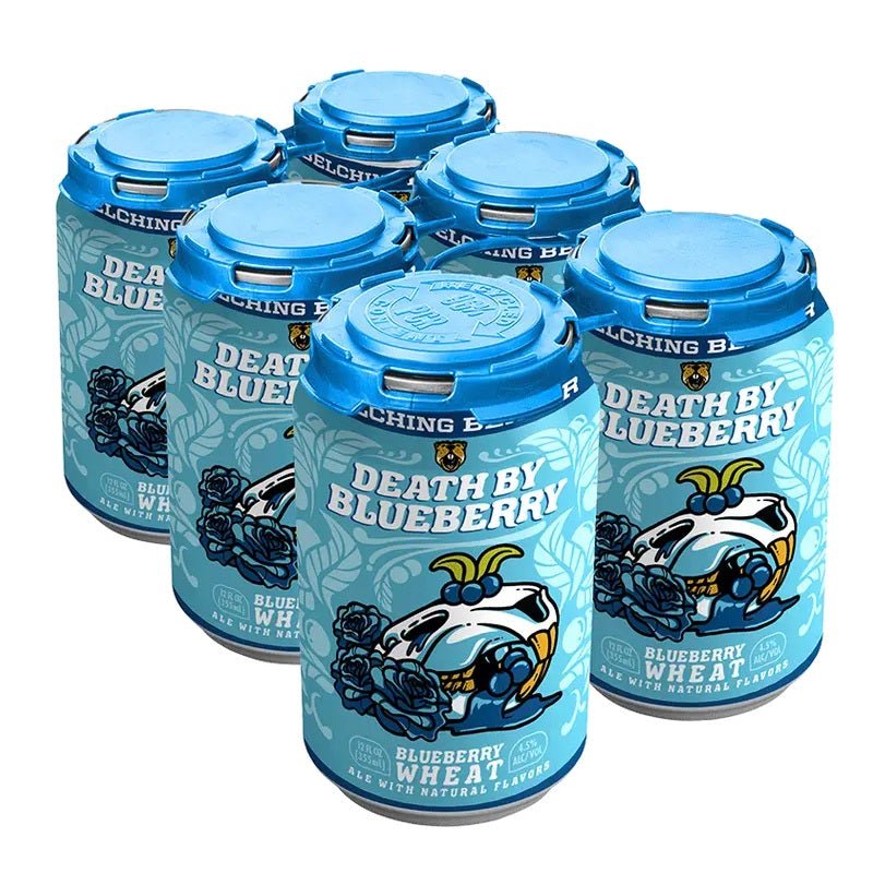 Belching Beaver 'Death by Blueberry' Wheat Ale Beer 6-Pack - ForWhiskeyLovers.com