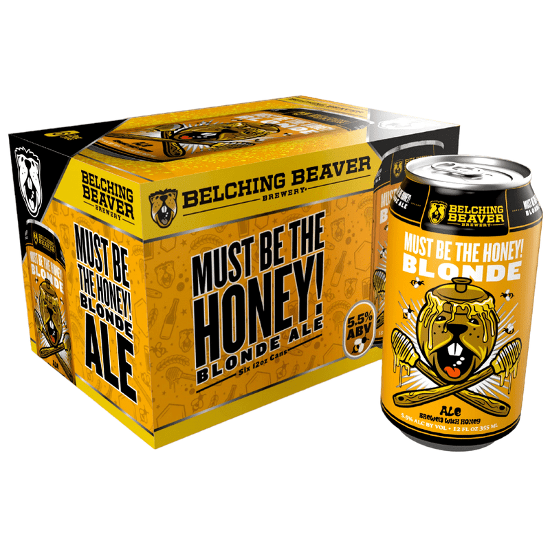 Belching Beaver 'Must Be The Honey!' Blonde Ale Beer 6-Pack - ForWhiskeyLovers.com