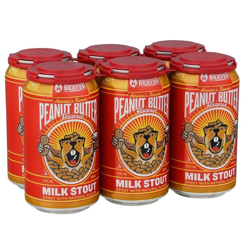 Belching Beaver Peanut Butter Milk Stout Beer 6-Pack - ForWhiskeyLovers.com
