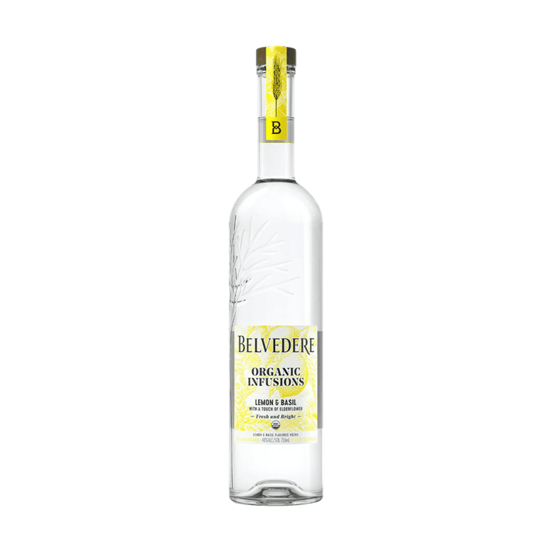 Belvedere Organic Infusions Lemon & Basil Vodka - ForWhiskeyLovers.com