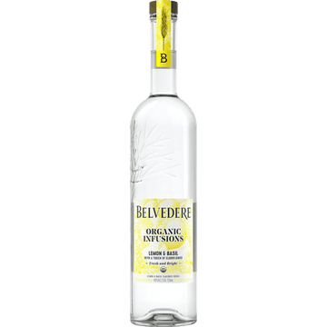 Belvedere Organic Infusions Lemon & Basil Vodka - ForWhiskeyLovers.com