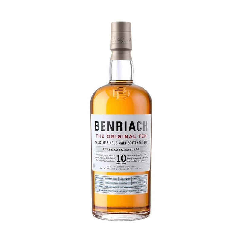 Benriach 10 Year Old 'The Original Ten' Three Cask Matured Speyside Single Malt Scotch Whisky - ForWhiskeyLovers.com