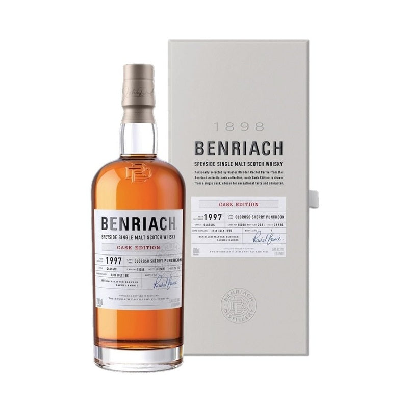 Benriach 1997 Cask #15058 Oloroso Sherry Puncheon 24 Year Old Speyside Single Malt Scotch Whisky - ForWhiskeyLovers.com
