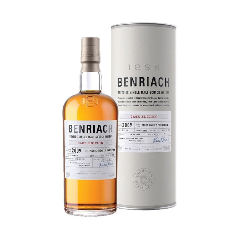 Benriach 2009 Cask #3812 Pedro Xim‚nez Puncheon 12 Year Old Speyside Single Malt Scotch Whisky - ForWhiskeyLovers.com