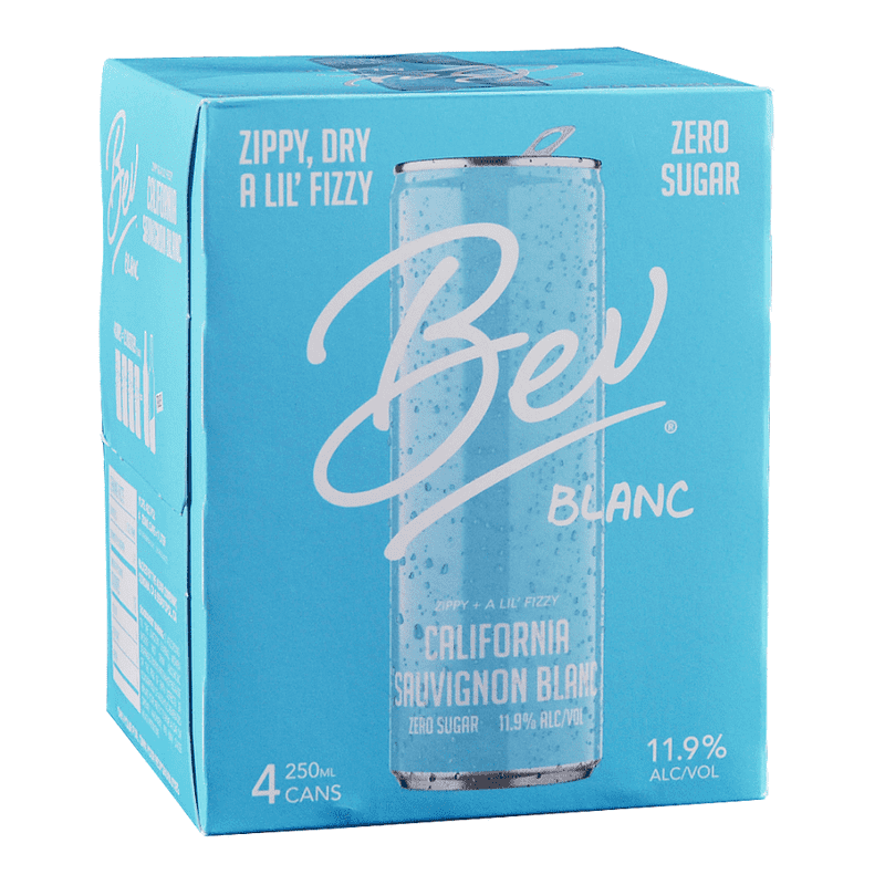 Bev Blanc Sauvignon Blanc 4-Pack - ForWhiskeyLovers.com