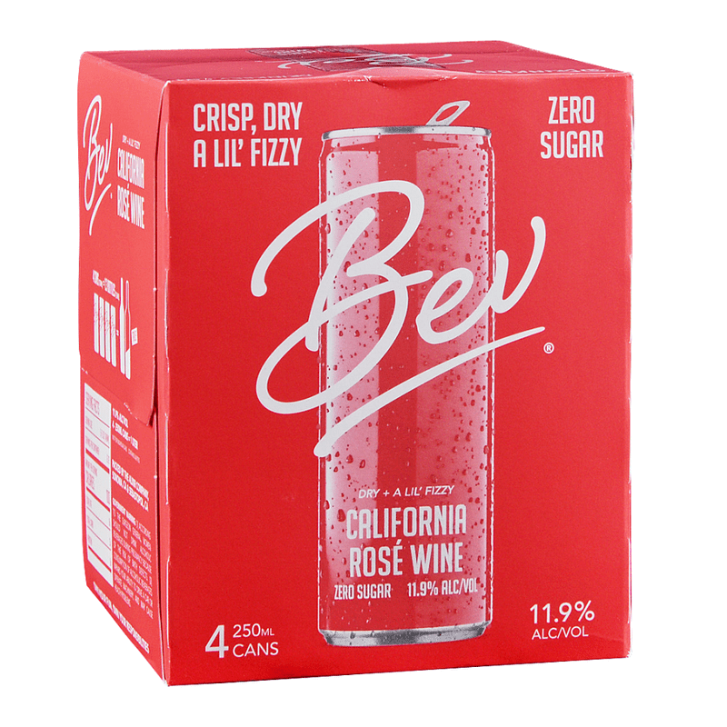 Bev Rosé Wine 4-Pack - ForWhiskeyLovers.com