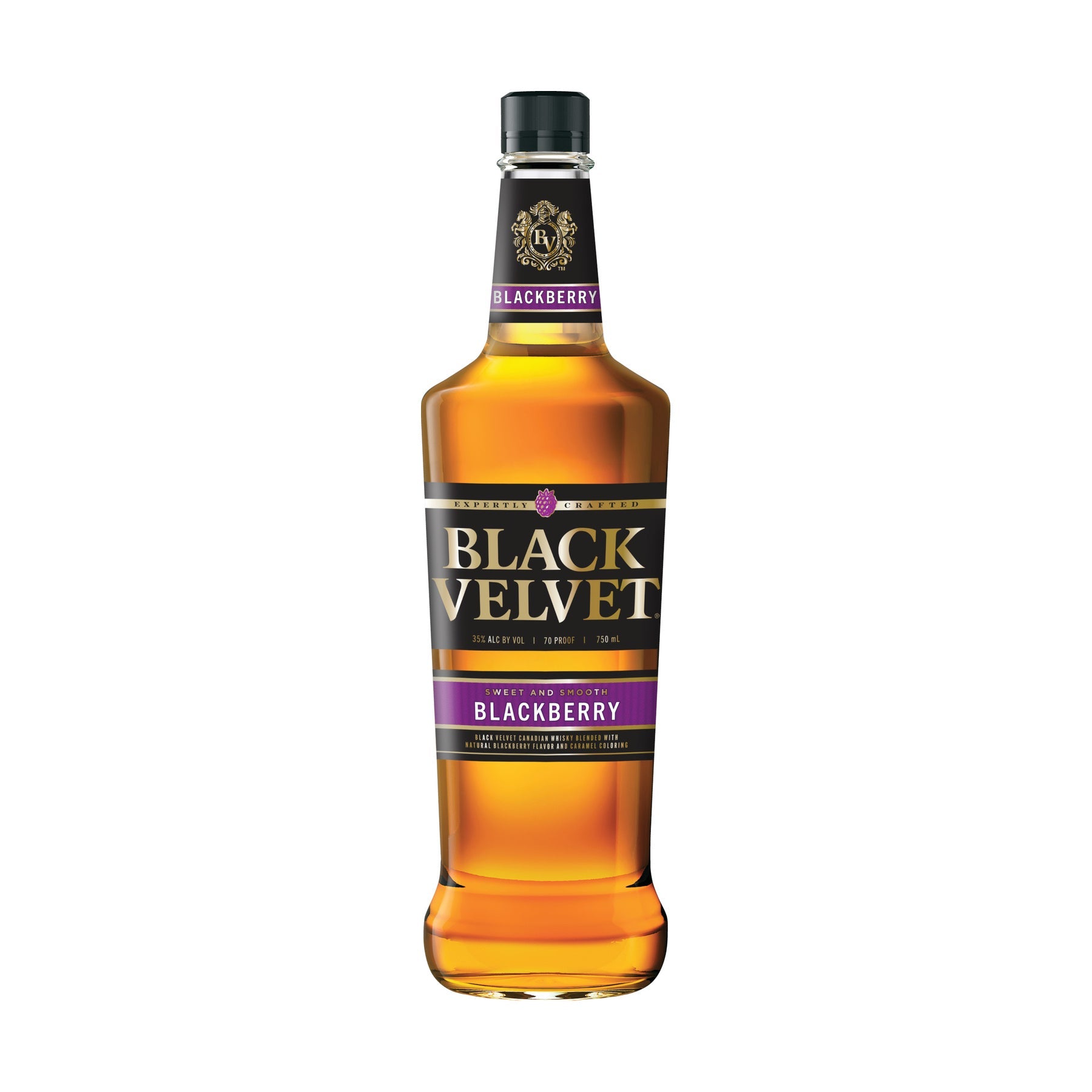 Black Velvet Blackberry Flavored Whisky - ForWhiskeyLovers.com