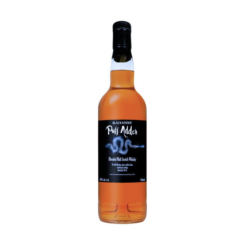Blackadder Puff Adder Small Batch Blended Malt Scotch Whisky Batch PA01 700mL - ForWhiskeyLovers.com