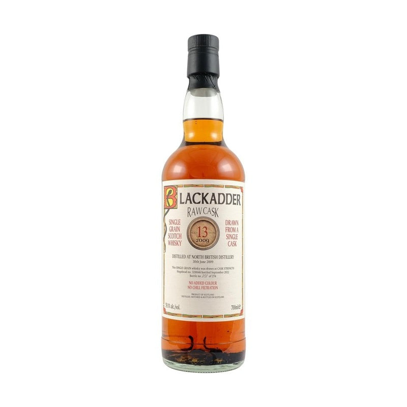 Blackadder Raw Cask 2009 North British 13YO Single Grain Scotch Whisky - ForWhiskeyLovers.com