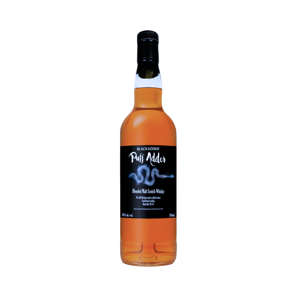 Blackadder Puff Adder Small Batch Blended Malt Scotch Whisky Batch PA01 700mL - LoveScotch.com