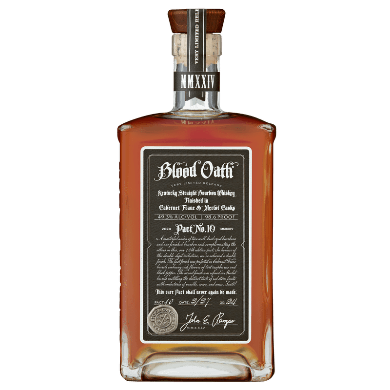 Blood Oath Pact No. 10 Cabernet Franc & Merlot Cask Finish Kentucky Straight Bourbon Whiskey - ForWhiskeyLovers.com