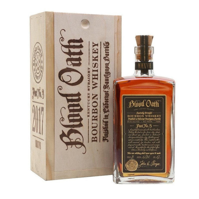 Blood Oath Pact No. 3 Cabernet Sauvignon Barrels Finish Kentucky Straight Bourbon Whiskey - ForWhiskeyLovers.com