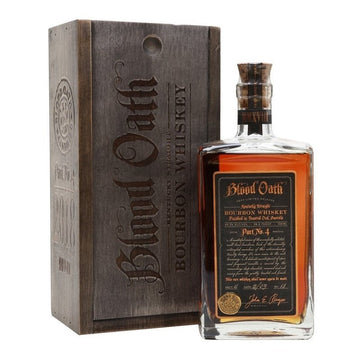 Blood Oath Pact No. 4 Toasted Oak Barrels Finish Kentucky Straight Bourbon Whiskey - ForWhiskeyLovers.com