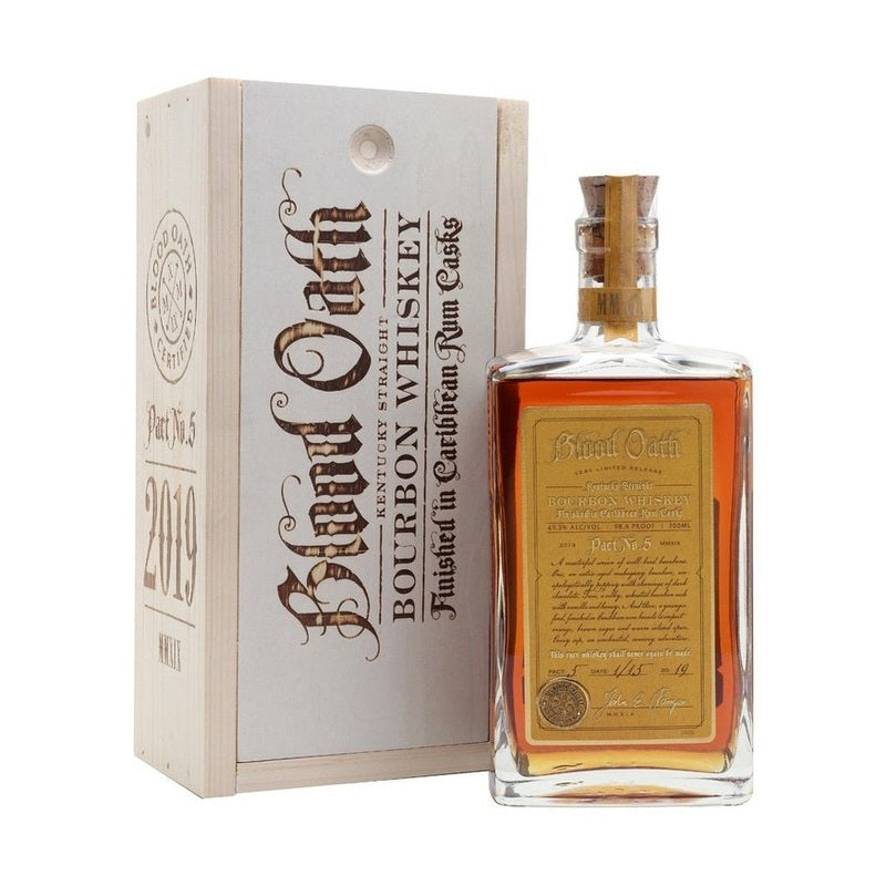 Blood Oath Pact No. 5 Caribbean Rum Casks Finish Kentucky Straight Bourbon Whiskey - ForWhiskeyLovers.com