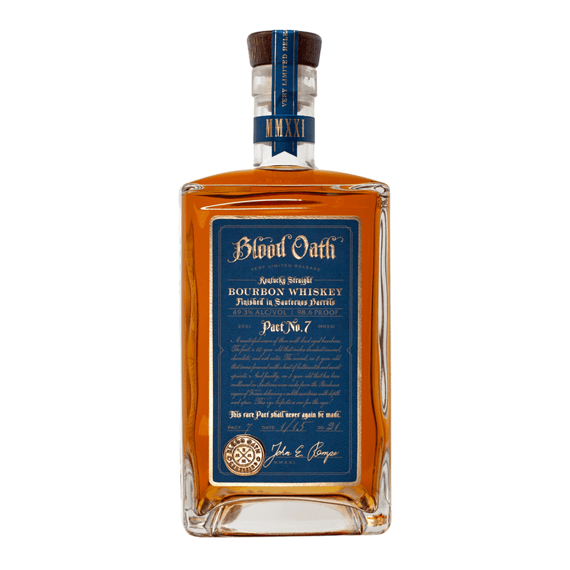 Blood Oath Pact No. 7 Sauternes Wine Finish Kentucky Straight Bourbon Whiskey - ForWhiskeyLovers.com