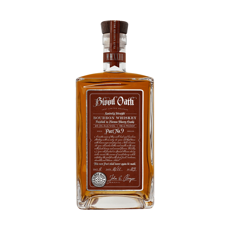 Blood Oath Pact No. 9 Oloroso Sherry Cask Finish Kentucky Straight Bourbon Whiskey - ForWhiskeyLovers.com