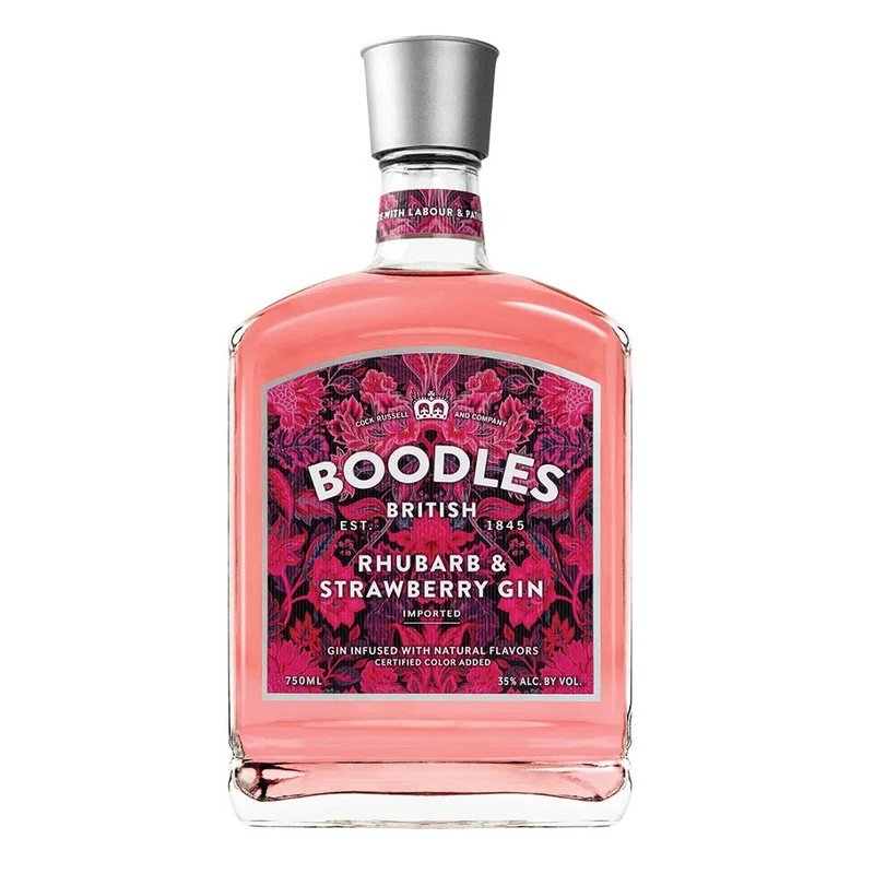 Boodles British Rhubarb & Strawberry Gin - ForWhiskeyLovers.com