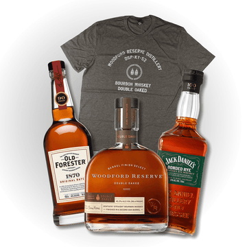 Bourbon and Rye Delights Bundle With XL Brown T-Shirt - ForWhiskeyLovers.com