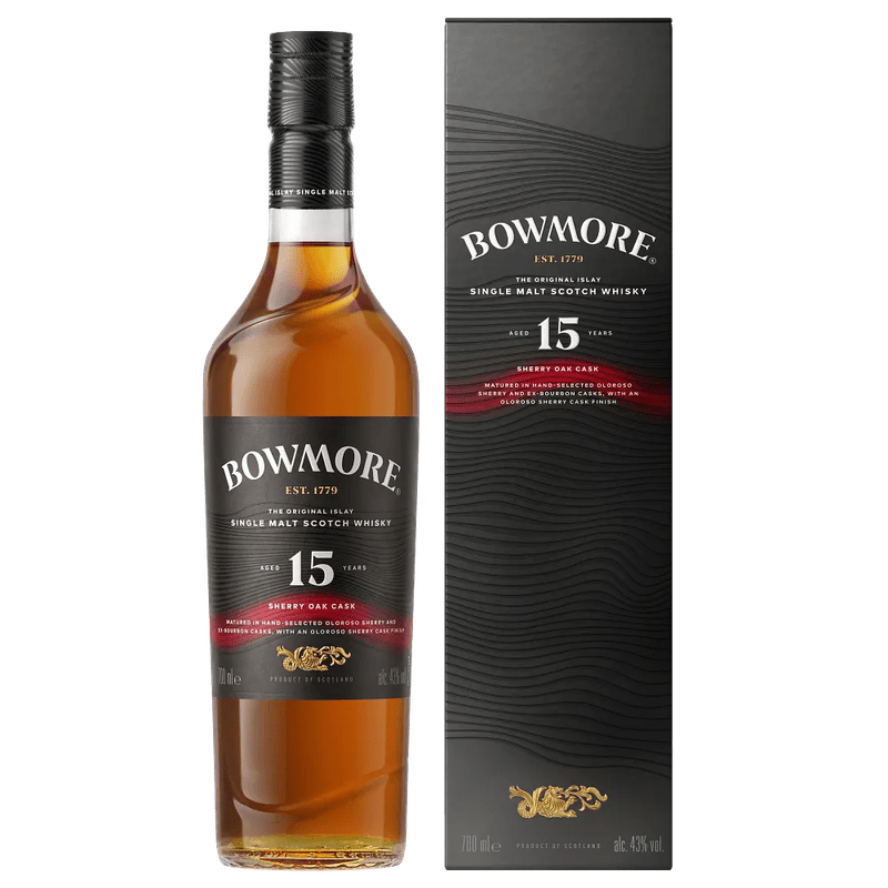 Bowmore 15 Year Old Sherry Oak Cask Single Malt Scotch Whisky - ForWhiskeyLovers.com