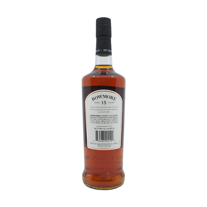 Bowmore 15YO Single Malt Whisky 750mL - ForWhiskeyLovers.com