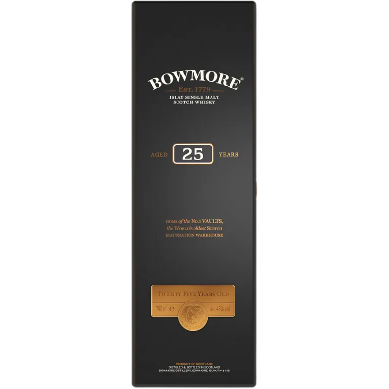 Bowmore 25 Year Old Single Malt Scotch Whisky - ForWhiskeyLovers.com