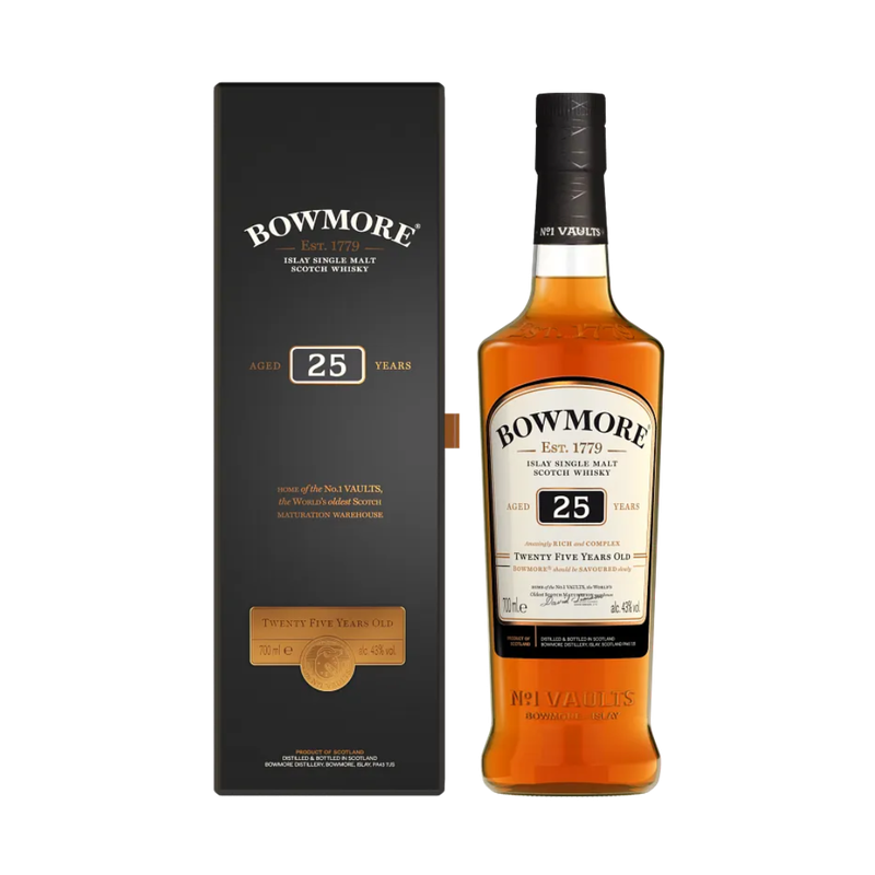 Bowmore 25 Year Old Single Malt Scotch Whisky - ForWhiskeyLovers.com