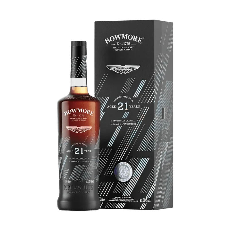 Bowmore x The Aston Martin Master's Selection No. 1 Vaults 21 Year Single Malt Scotch Whiskyy - ForWhiskeyLovers.com