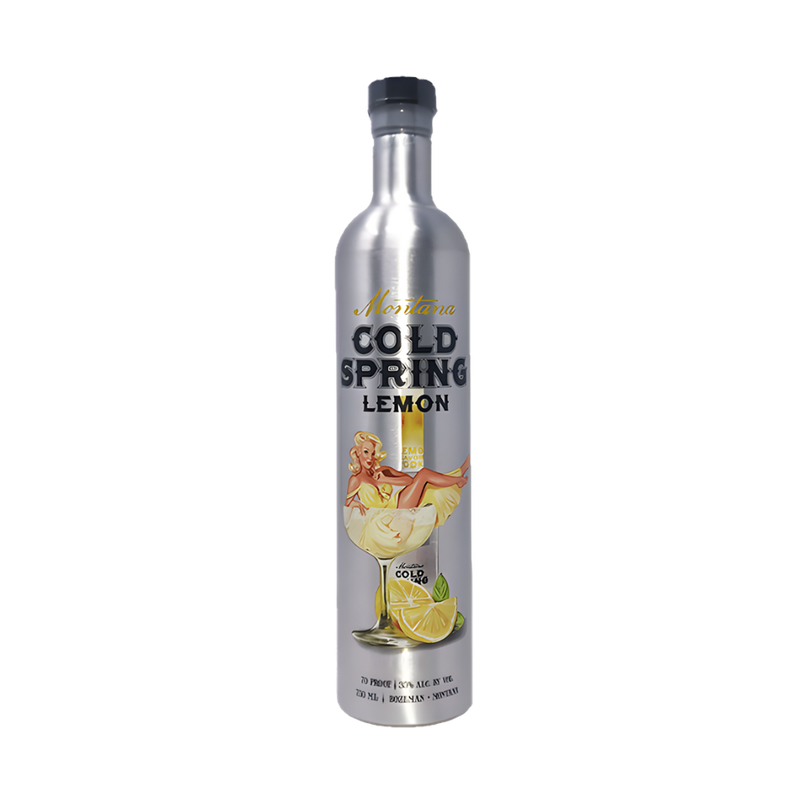 Bozeman Spirits Montana Cold Spring Lemon Flavored Vodka Aluminum Bottle - ForWhiskeyLovers.com