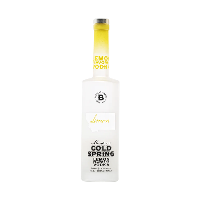 Bozeman Spirits Montana Cold Spring Lemon Flavored Vodka - ForWhiskeyLovers.com