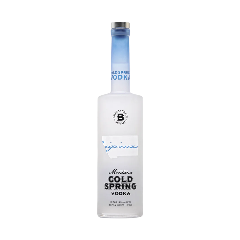 Bozeman Spirits Montana Cold Spring Vodka - ForWhiskeyLovers.com
