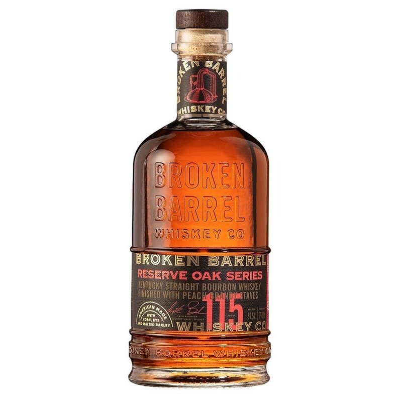 Broken Barrel Reserve Oak Series Peach Brandy Finish Kentucky Straight Bourbon Whiskey - ForWhiskeyLovers.com