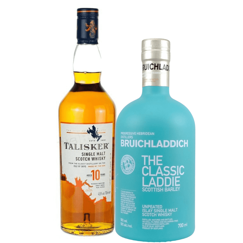 Bruichladdich Classic Laddie & Talisker 10 Year Old Bundle - ForWhiskeyLovers.com