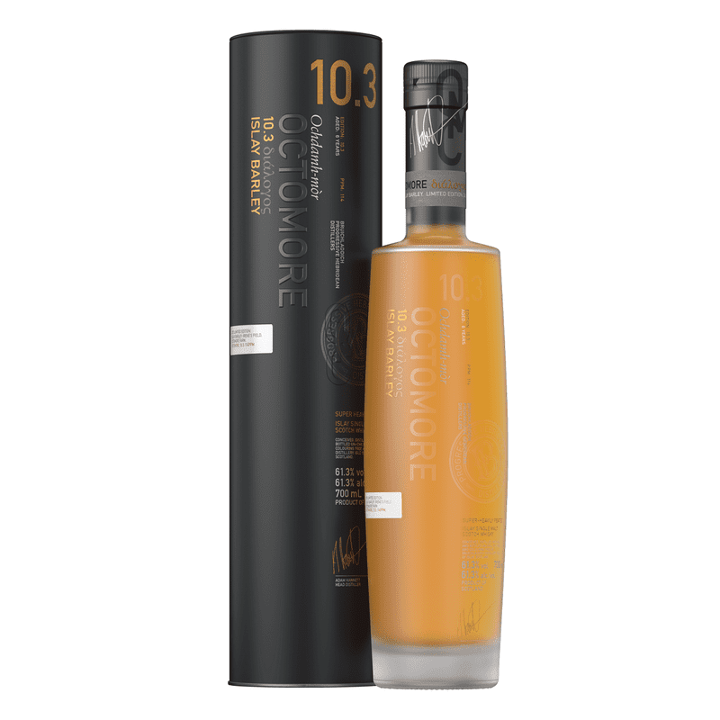 Bruichladdich Octomore 10.3 Edition Super Heavily Peated 6 Year Old Islay Barley Single Malt Scotch Whisky - ForWhiskeyLovers.com