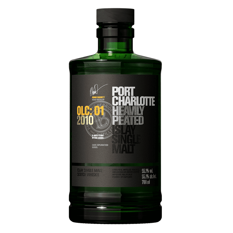 Bruichladdich Port Charlotte OLC: 01 2010 Heavily Peated Islay Single Malt Scotch Whisky - ForWhiskeyLovers.com