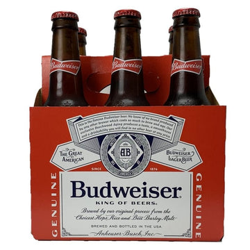 Budweiser 6-Pack Bottles - ForWhiskeyLovers.com