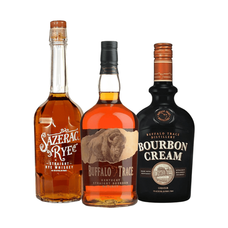 Buffalo Trace 1L, Sazerac Rye, & Buffalo Trace Cream Bundle - ForWhiskeyLovers.com