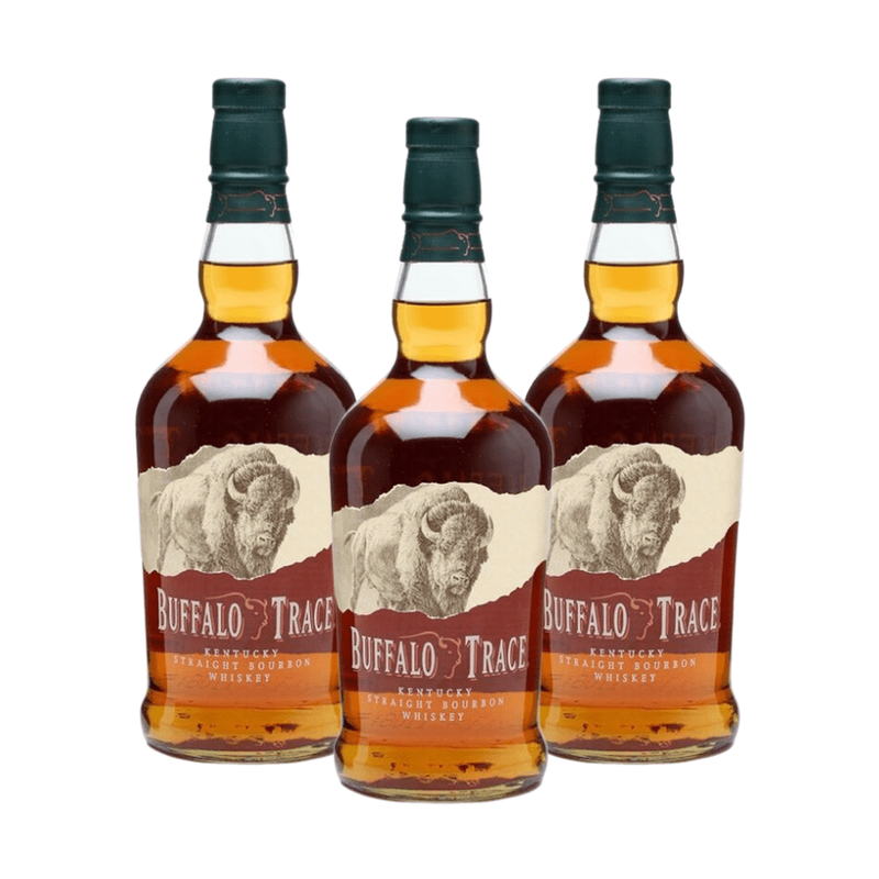 Buffalo Trace Kentucky Straight Bourbon Whiskey 1 Liter 3 Pack - ForWhiskeyLovers.com