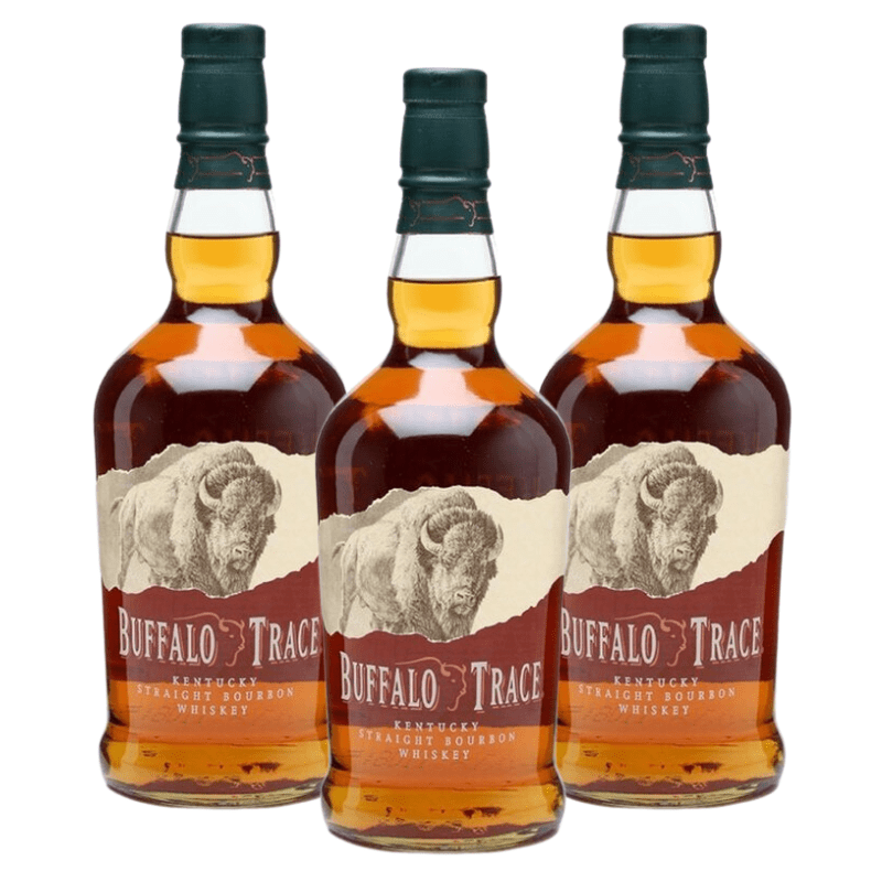 Buffalo Trace Kentucky Straight Bourbon Whiskey 1 Liter 3 Pack - ForWhiskeyLovers.com