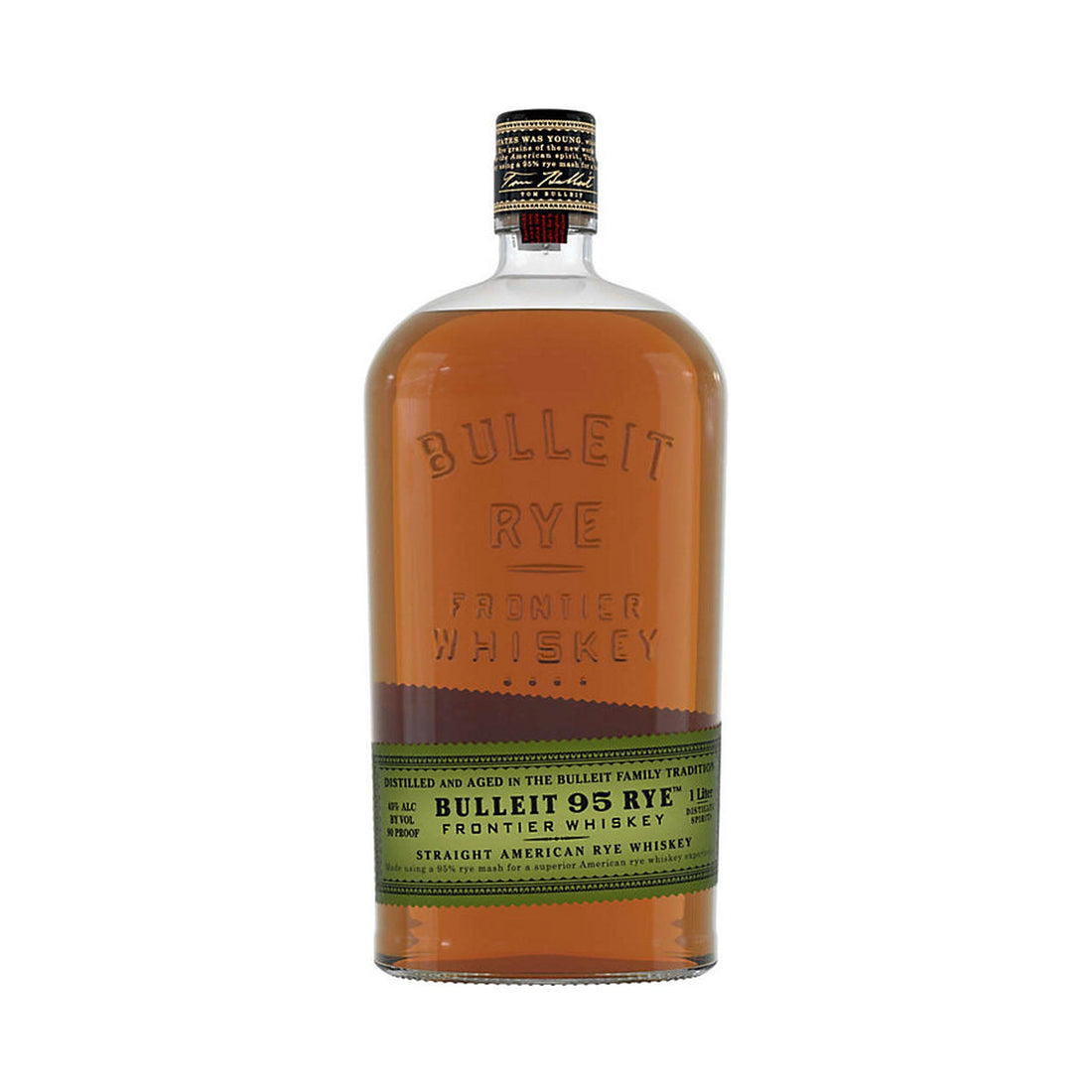 Bulleit 95 Rye Frontier Whiskey 1L - ForWhiskeyLovers.com