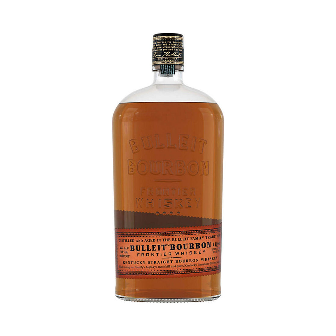 Bulleit Bourbon Frontier Whiskey 1L - ForWhiskeyLovers.com