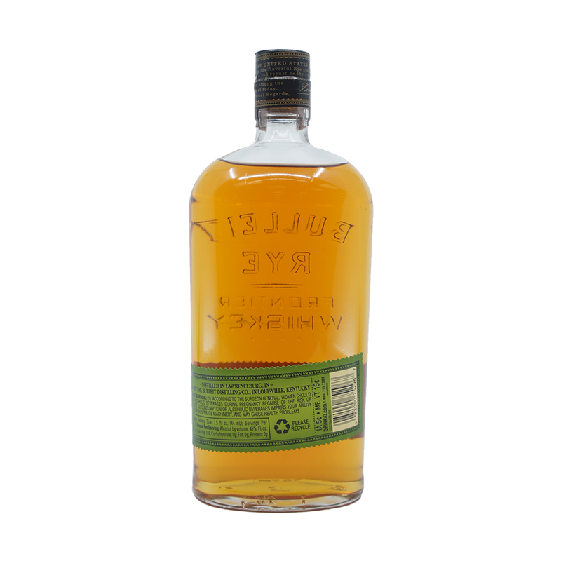 Bulleit Rye Straight American Rye Whiskey - ForWhiskeyLovers.com