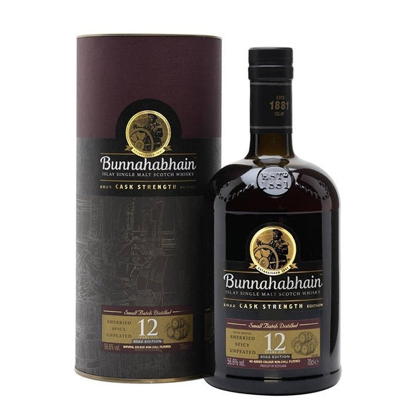 Bunnahabhain 12 Year Cask Strength Single Malt Scotch Whisky - ForWhiskeyLovers.com