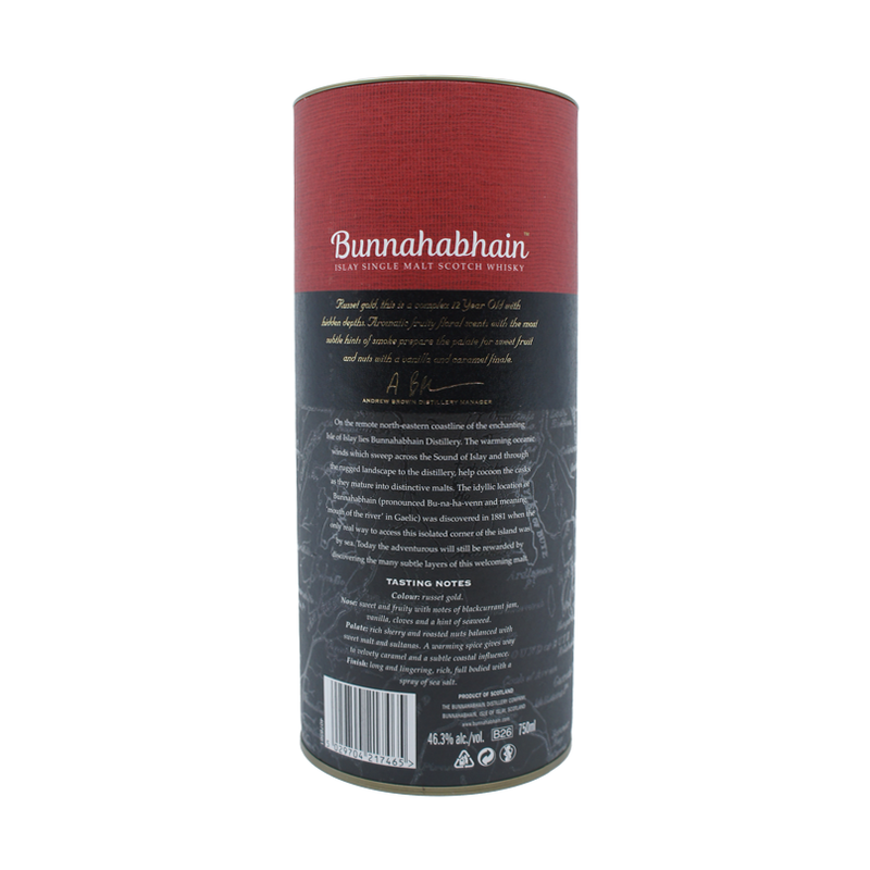 Bunnahabhain 12 Year Old Single Malt Scotch Whisky 750ml - ForWhiskeyLovers.com